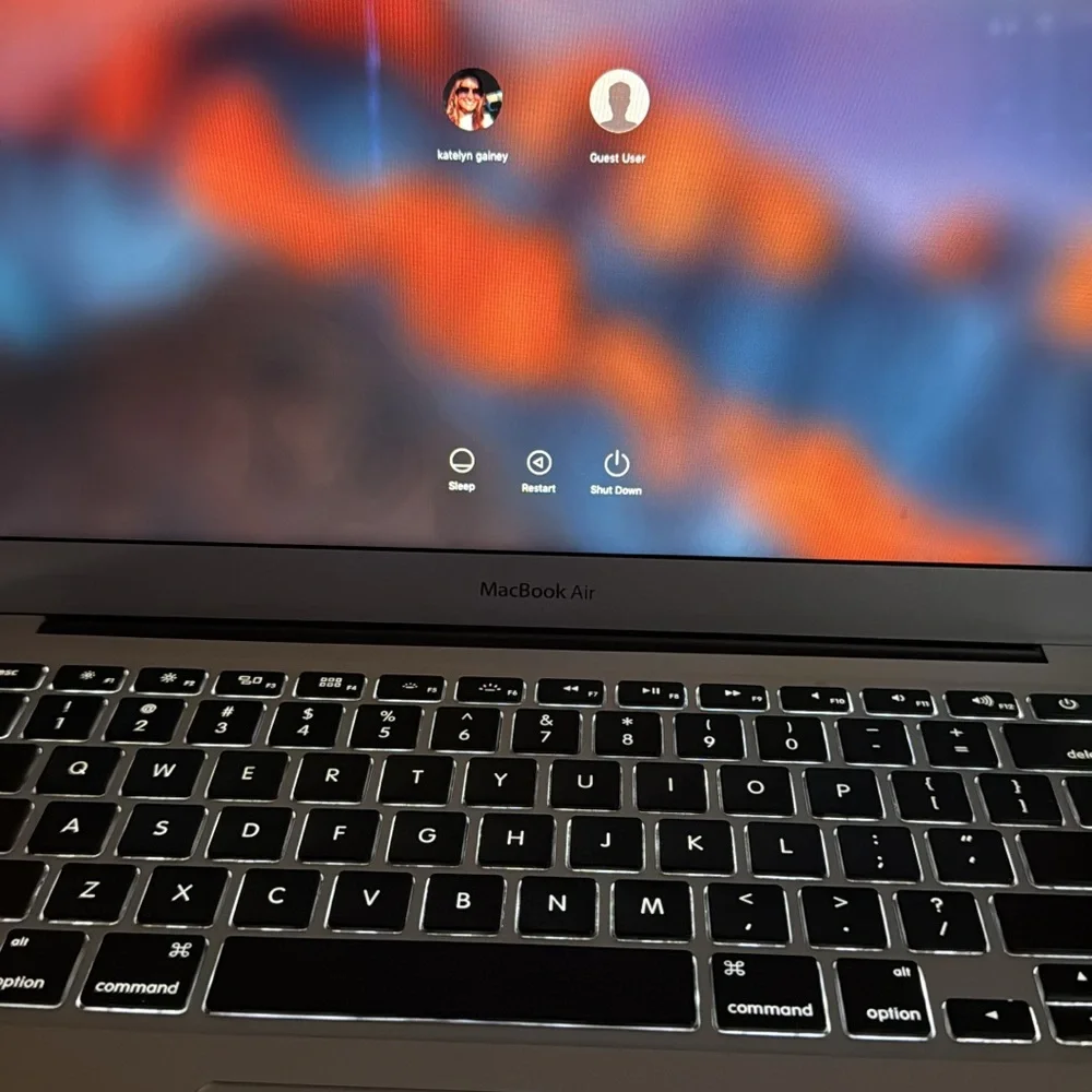 Apple Laptop with Illuminated Logo